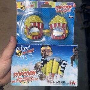 PopCorn Swim Goggles and Inflatable Kickfloat Aqua Splash NEW..!!!